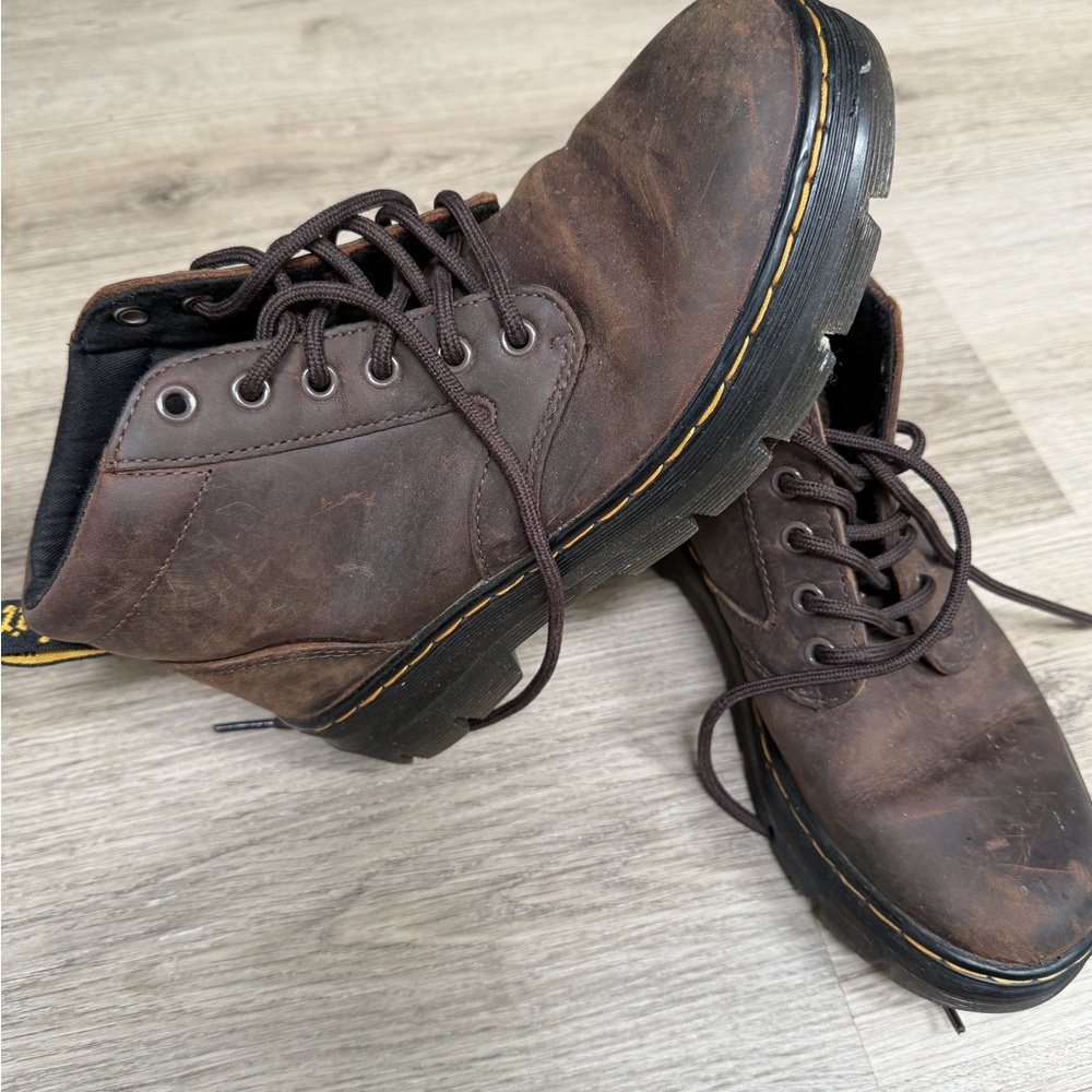 Dr. Martens Dark Brown Leather Boots